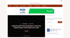 Desktop Screenshot of oracleappsguy.com