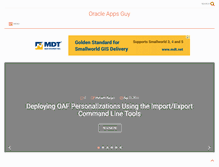 Tablet Screenshot of oracleappsguy.com